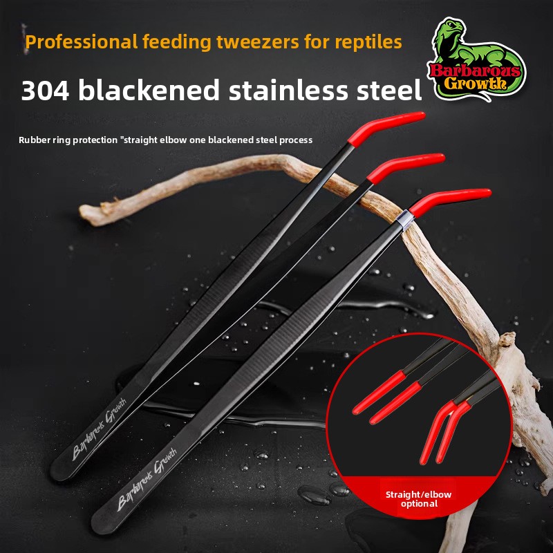 Feeding Tong Stainless - BarbarousGrowth Reptile Feeding Tongs & Waste
