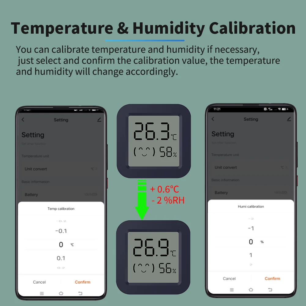 BT Temperature Humidity Sensor - Digital Hygrometer Probe ulasan dan harga